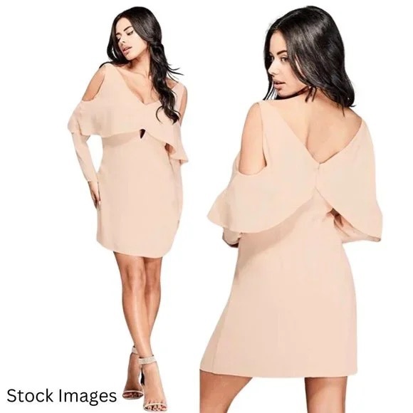 Marciano guess Mishas Cold Shoulder Dress in blue - Picture 4 of 13